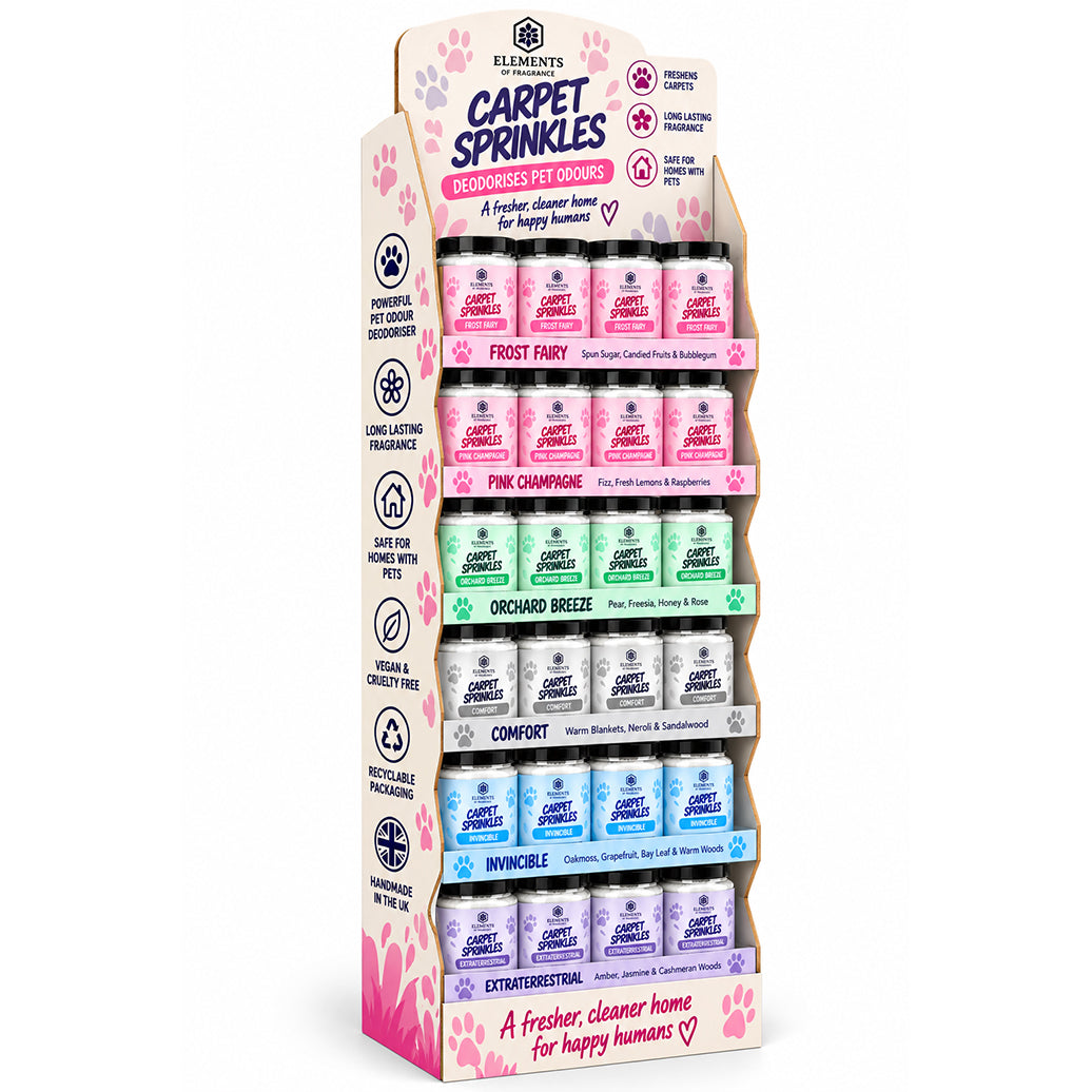 Carpet Sprinkles FSDU - Pet Carpet Freshener - 48 tubs