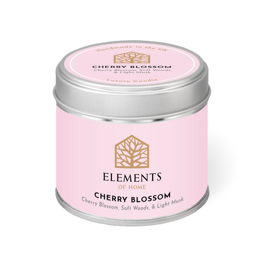 Cherry Blossom Candle In A Tin