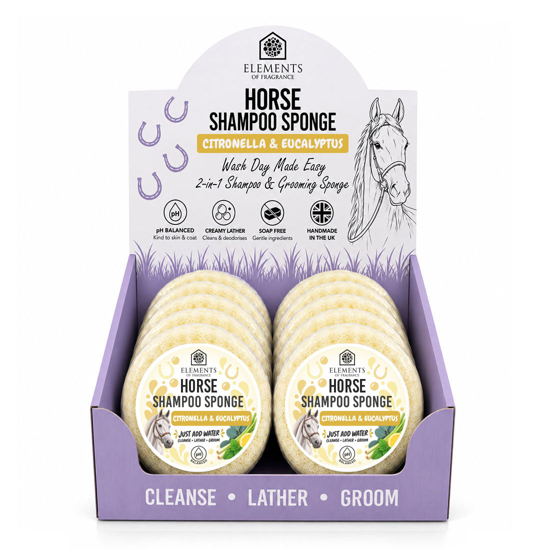 Horse Shampoo Sponge CDU