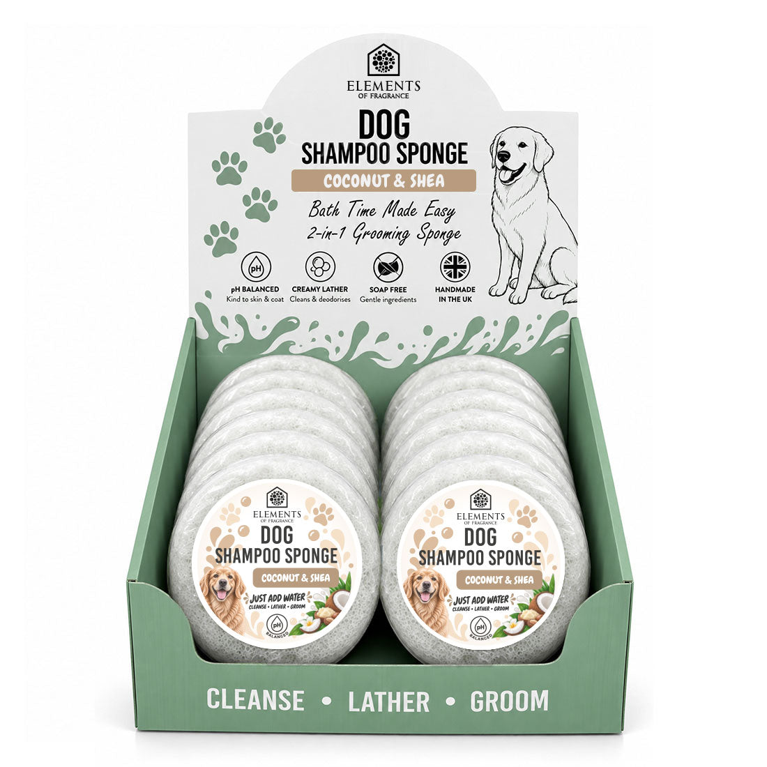 Dog Shampoo Sponge CDU