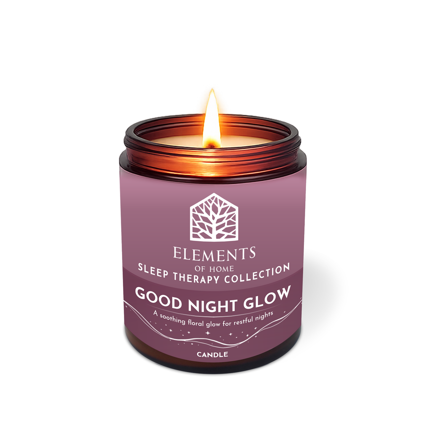 Good Night Glow - 140g Sleep Therapy Glass Candle