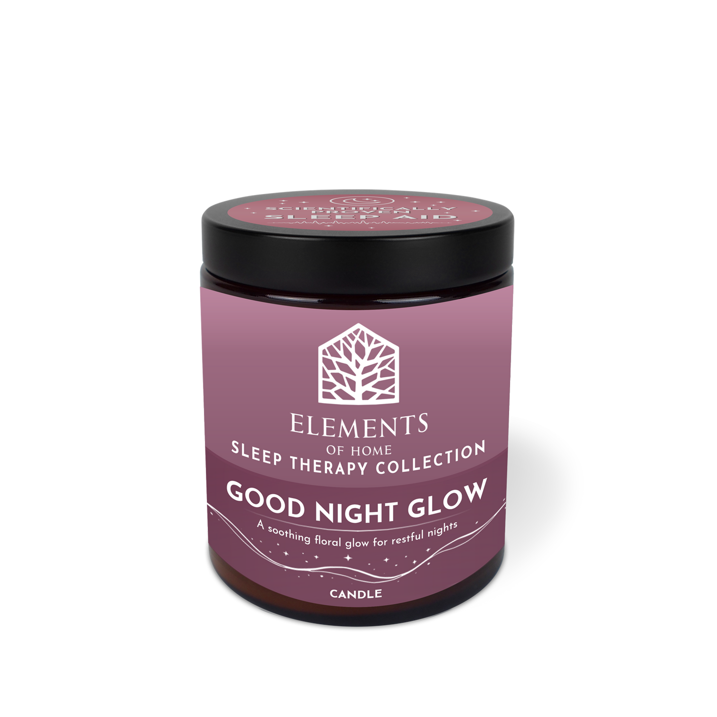 Good Night Glow - 140g Sleep Therapy Glass Candle