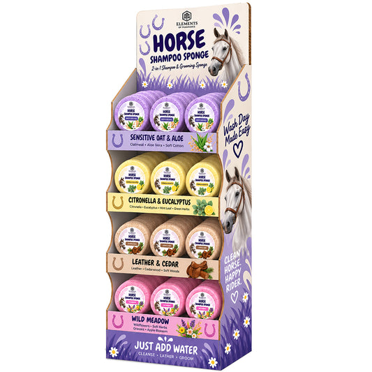 Horse Shampoo Sponge FSDU – 96 Sponges