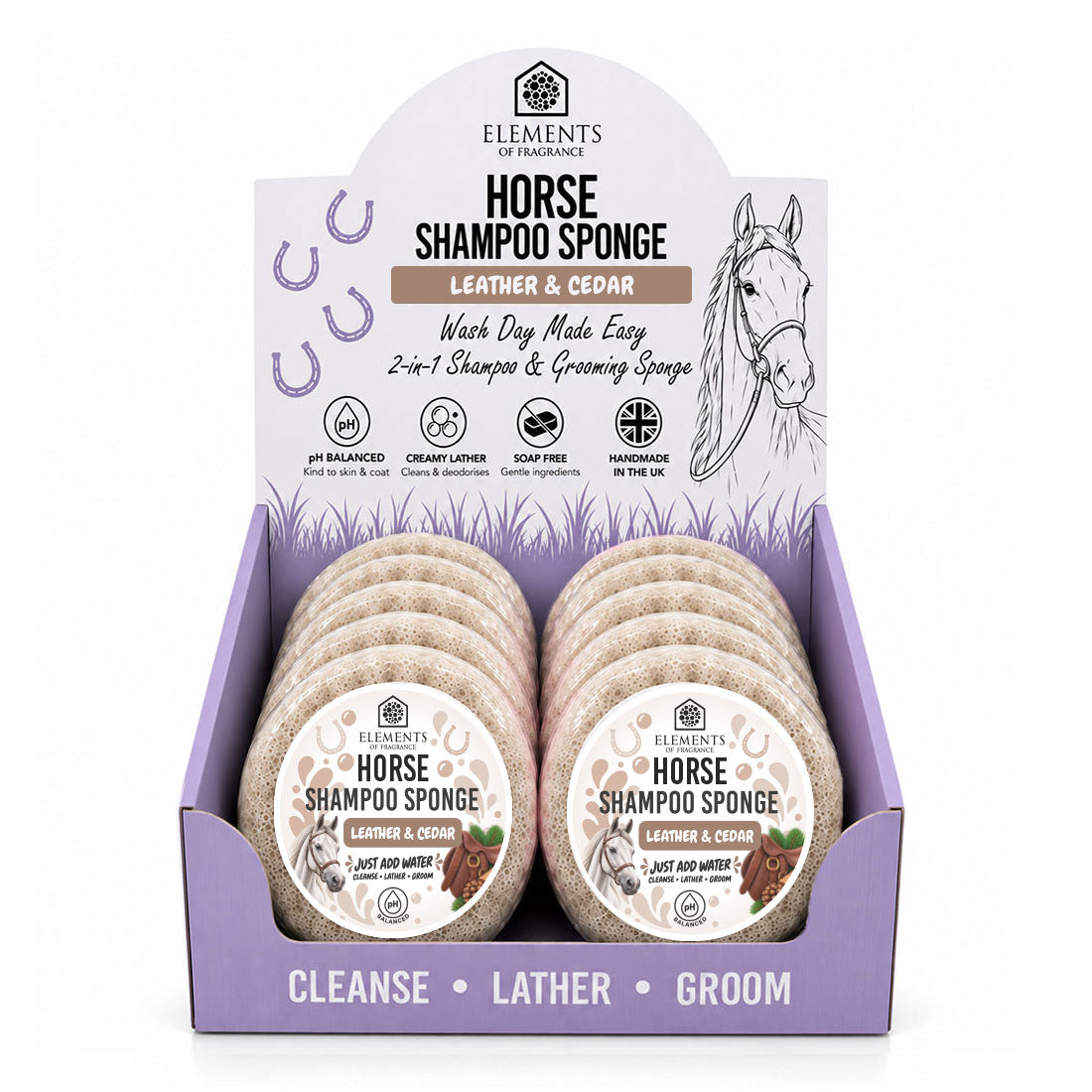 Horse Shampoo Sponge CDU