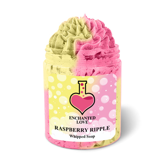 Raspberry Ripple Whipped Soap