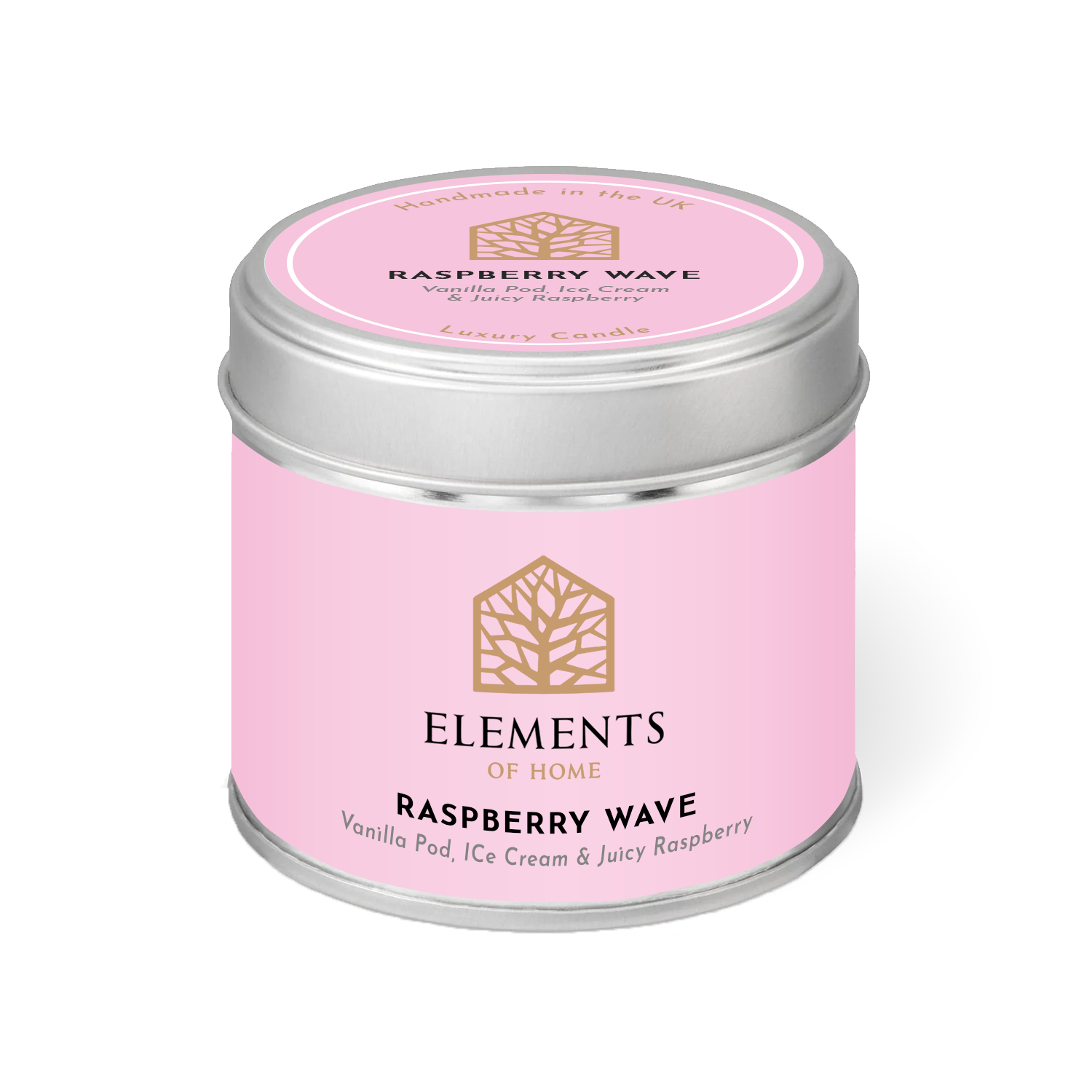 Elements of Fragrance - Rasberry Wave - Candle In A Tin