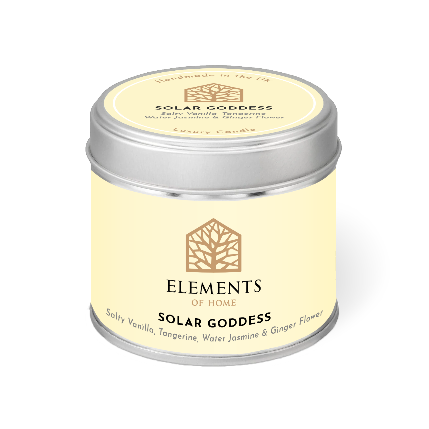 Elements of Fragrance - Solar Goddess - Candle In A Tin