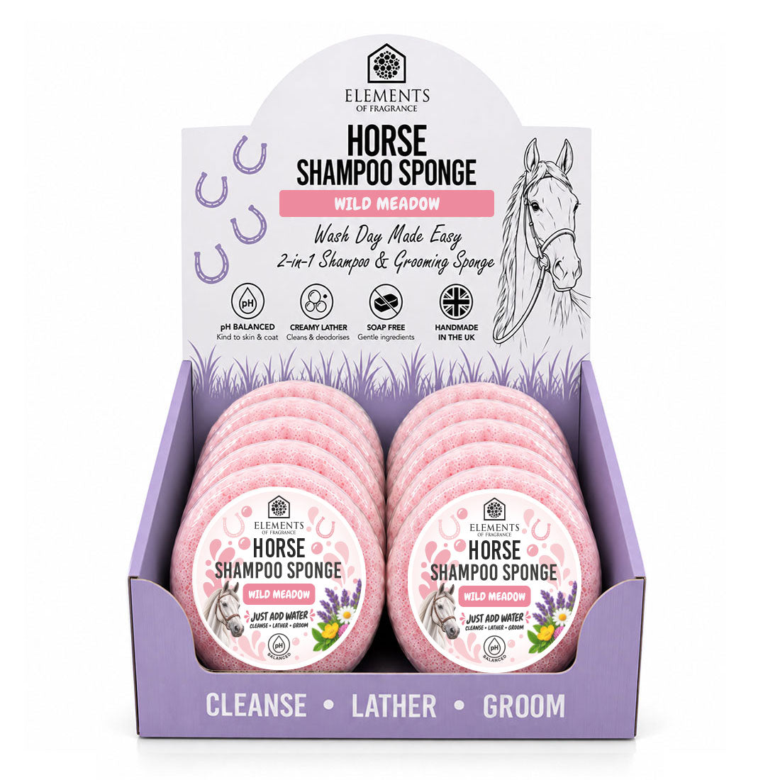 Horse Shampoo Sponge CDU