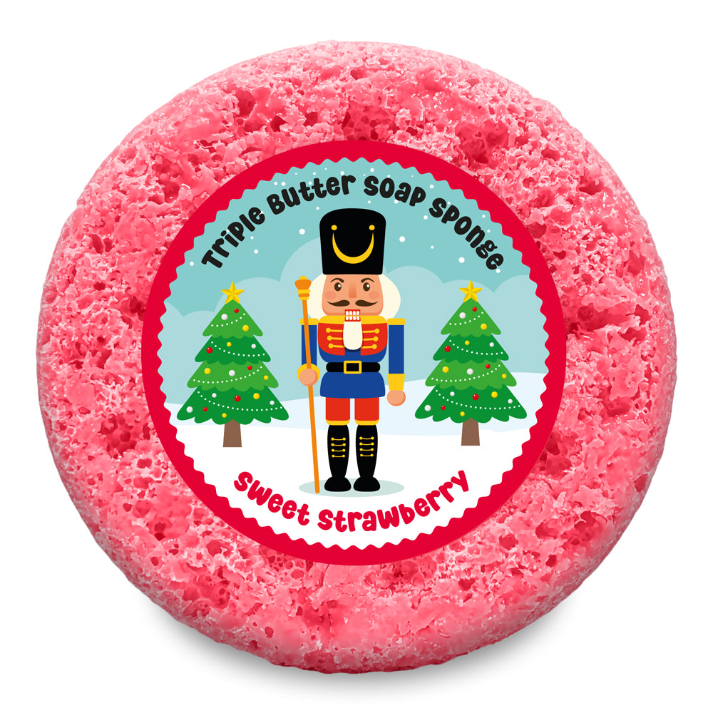 Nutcracker Sweet Strawberry Soap Sponge