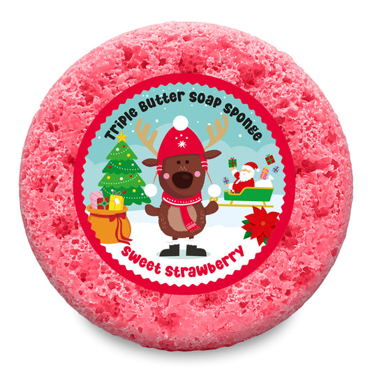 Rudolph Sweet Strawberry Soap Sponge