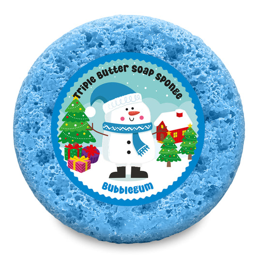 Snowman Bubblegum Soap Sponge